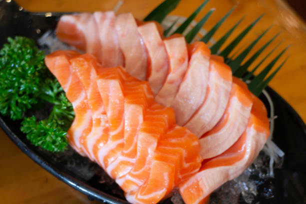 japanese-thai style fusion food dish - buffet japanese cuisine lifestyles ready to eat imagens e fotografias de stock