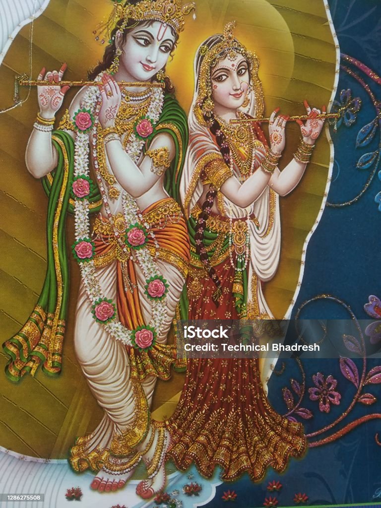 Hindu God Radha Or Krishna Stock Photo - Download Image Now ...