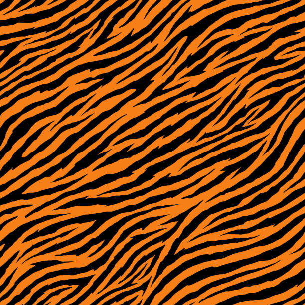 Tiger stripes seamless pattern. Vector illustration background for surface, t shirt design, print, poster, icon, web, graphic designs. Tiger stripes seamless pattern. Vector illustration background for surface, t shirt design, print, poster, icon, web, graphic designs. tiger stripes stock illustrations