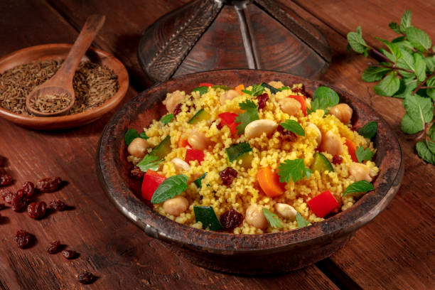 istock Moroccan couscous in a tagine with ingredients 1286277527