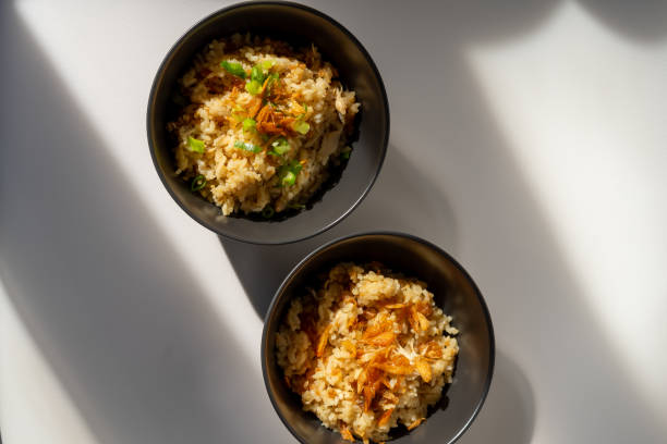 Two indonesian fried rice in bowl