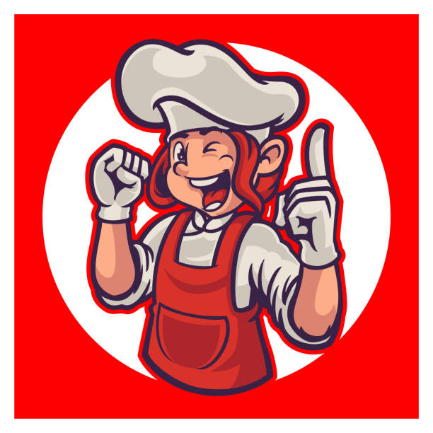 Cartoon Of A Chef Logo Design Illustrations, Royalty-Free Vector Graphics &  Clip Art - iStock