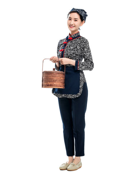 istock Holding a basket in restaurant waiter 1286281225