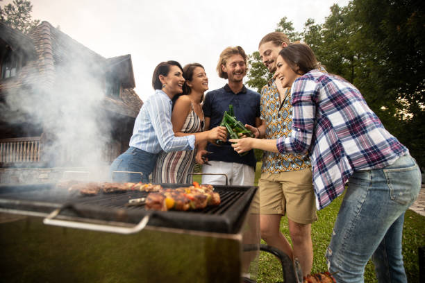 istock Backyard outdoor fun during barbeque 1286297298