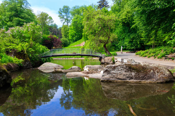 istock Footbridge in Sofiyivka park in Uman, Ukraine 1286297856
