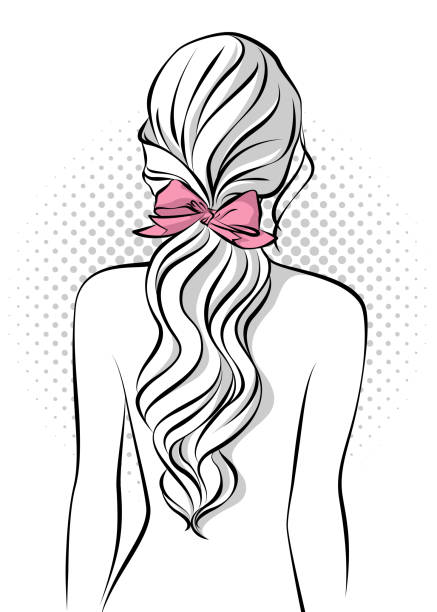 42 Wavy Hair Back Illustrations & Clip Art - iStock | Wavy hair back of head