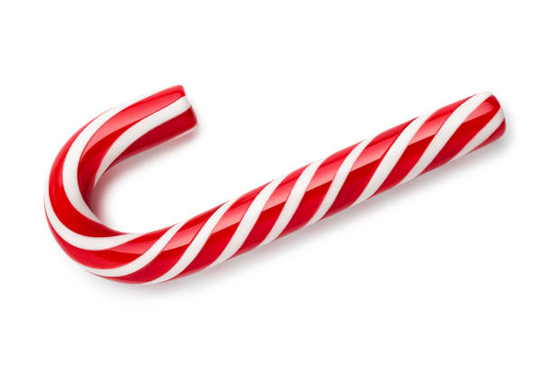 istock White with red stripes Peppermint Candy Cane 1286301931