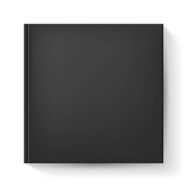 Notebook Notebook with black cover. Illustration on white old black leather photo album stock illustrations