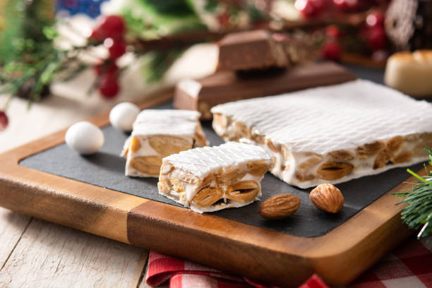 Assortment of Christmas nougat