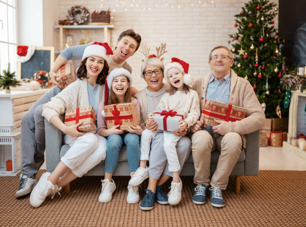 istock family celebrating Christmas 1286305820