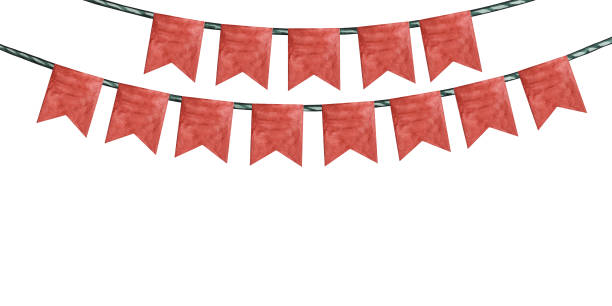 istock Holiday decorations in the form of colorful flags 1286307126