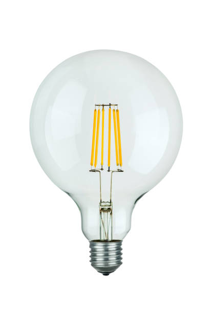 istock LED filament bulb isolated on white. Clipping path. 1286324505