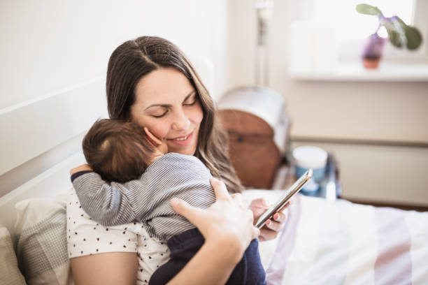 istock Mother Breastfeeding Baby Boy 1286327991