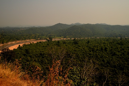A beautiful landscape was found at the fort in Betla Forest, Jharkhand.