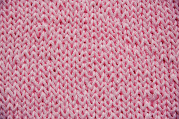 istock Texture of hand-knitted wool close-up 1286336599