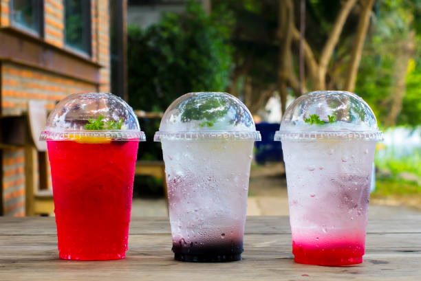 istock Colorful Italian soda in a plastic cup 1286338555
