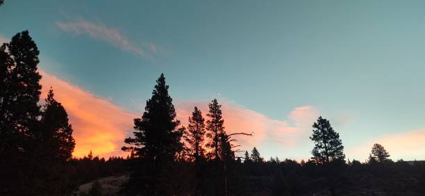 istock Orange sky in the morning 1286345024