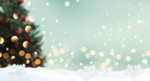 istock Winter background design concept with christmans tree 1286345941