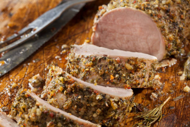 istock Garlic and Herb Crusted Pork Tenderloin 1286346225
