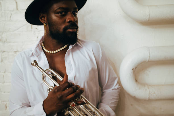 istock The trumpet player 1286348453