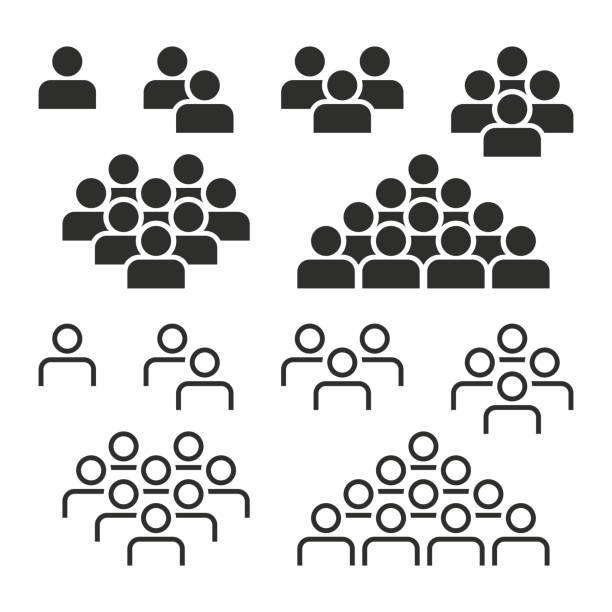 People line icons. Editable stroke. Pixel perfect. People line icons. Editable stroke. Pixel perfect. organized group stock illustrations