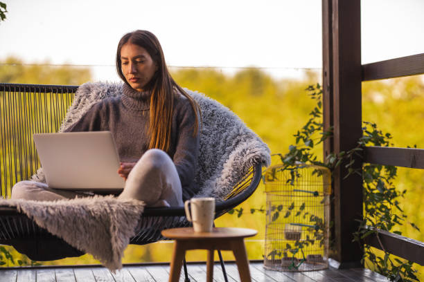 istock Young woman working from home 1286348529