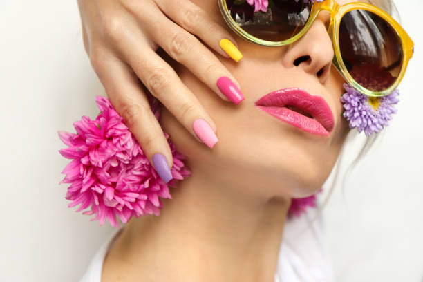 Pink Matte Nails Stock Photos, Pictures & Royalty-Free Images - iStock