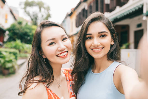 istock Friends taking a selfie 1286350696