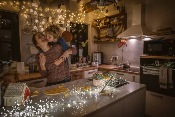 istock Making Christmas cookies with my family 1286351465