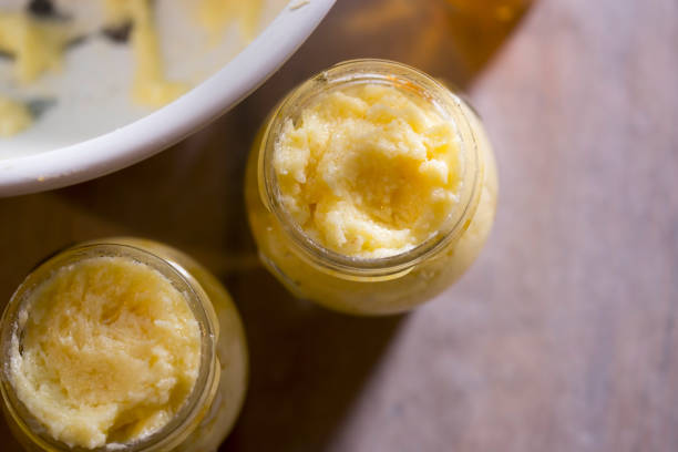 istock Brandy butter with vanilla. Festive butter for christmas pudding. 1286353508