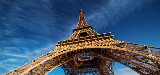 istock blu sky and Eiffel tower, Paris. France 1286354742