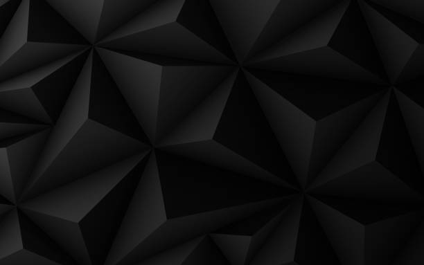Dark Prism Textured Abstract Background Dark black prism design abstract shapes background pattern. black background illustrations stock illustrations