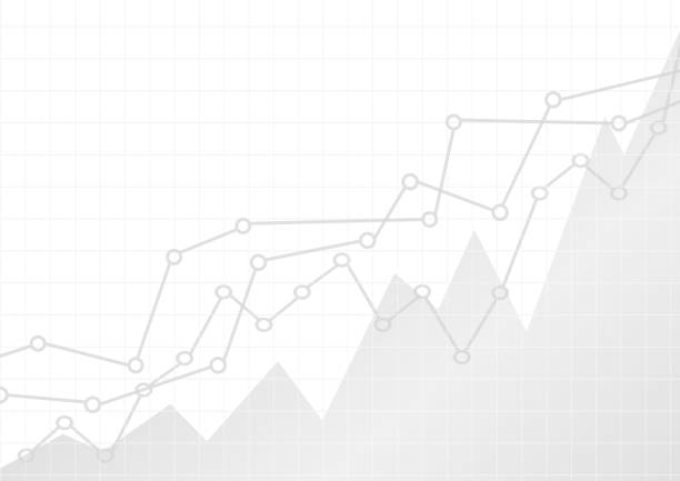 Vector : Increase gray business graphs on white background vector art illustration