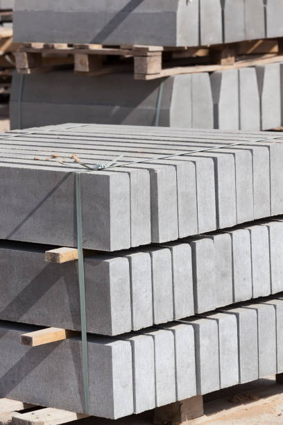 istock Packed and laid on wooden pallets new construction tiles 1286358342