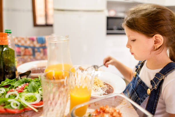 istock Girl having a lunch in the kitchen 1286372665