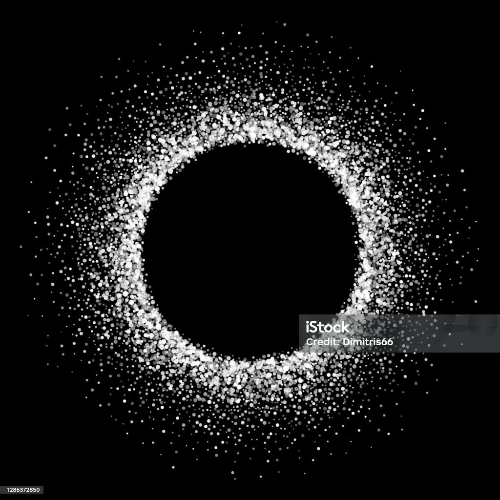 Khung Hình Tròn Được Chiếu Sáng Trên Nền Tối Hình minh họa Sẵn có ...