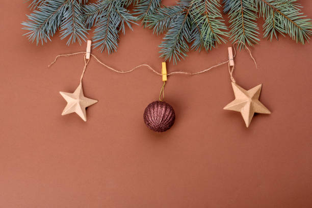 istock Christmas bright colored decorative background with New Year decorations 1286377262