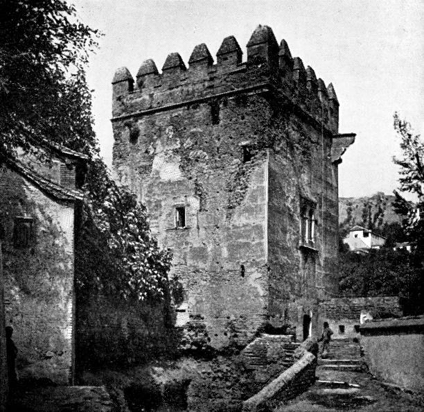 istock Tower of Points at Alhambra in Granada, Spain - 19th Century 1286377284