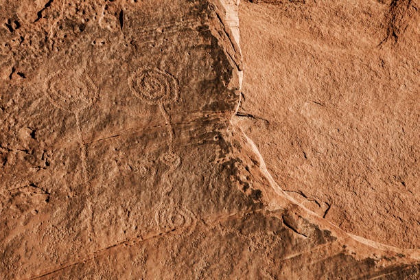Petroglyphs in Monument Valley Navajo Tribal Reservation, Arizona, USA.
