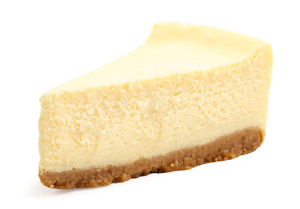 istock Cheesecake slice on a white background. Isolated 1286382036