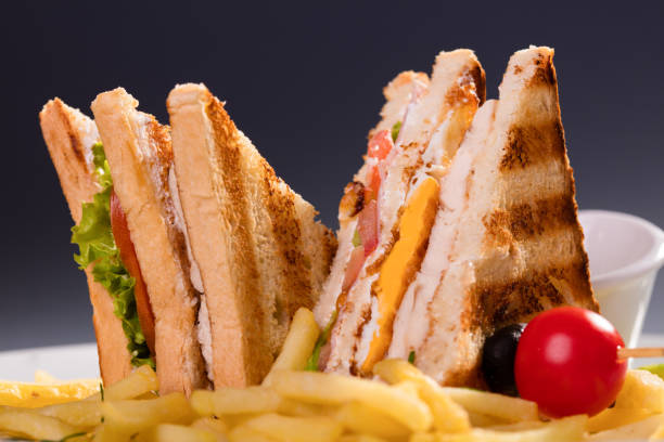 istock Toast sandwich ready to eat 1286390623