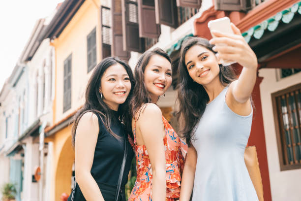 istock Friends taking a selfie 1286398692