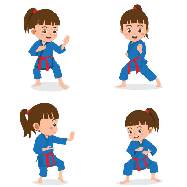 130+ Jiu Jitsu Kids Stock Illustrations, Royalty-Free Vector Graphics ...