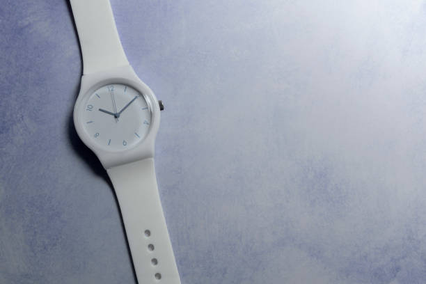 Watches white dial female. blue and white bacgound