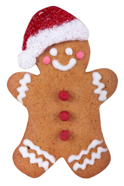istock Santa Gingerbread Cookie isolated on white background 1286408426