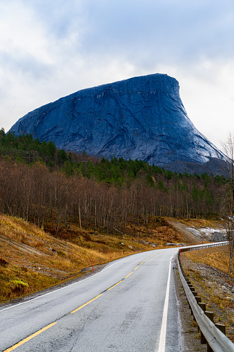 Krakmotinden mountain peak near Krakmo, Nordland, Norway