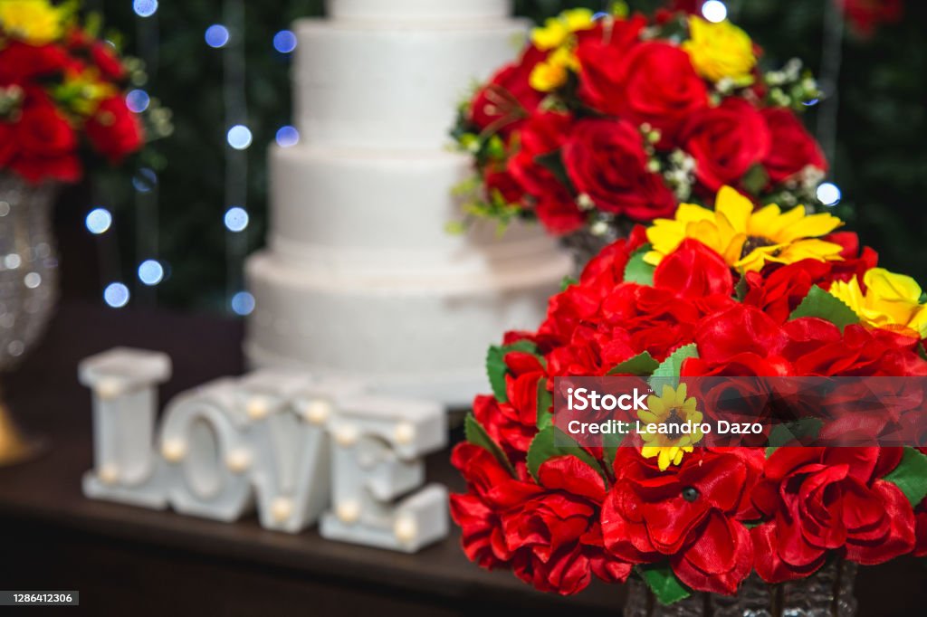 Decoration Wedding table decoration Brazil Stock Photo