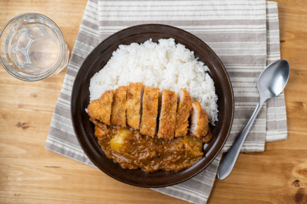 istock crispy pork katsu curry on wooden board 1286418429