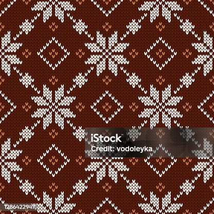 istock Vector illustration with snowflakes. Holiday background. 1286422947