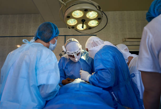 istock Surgery. General view of the surgical operation. 1286444011